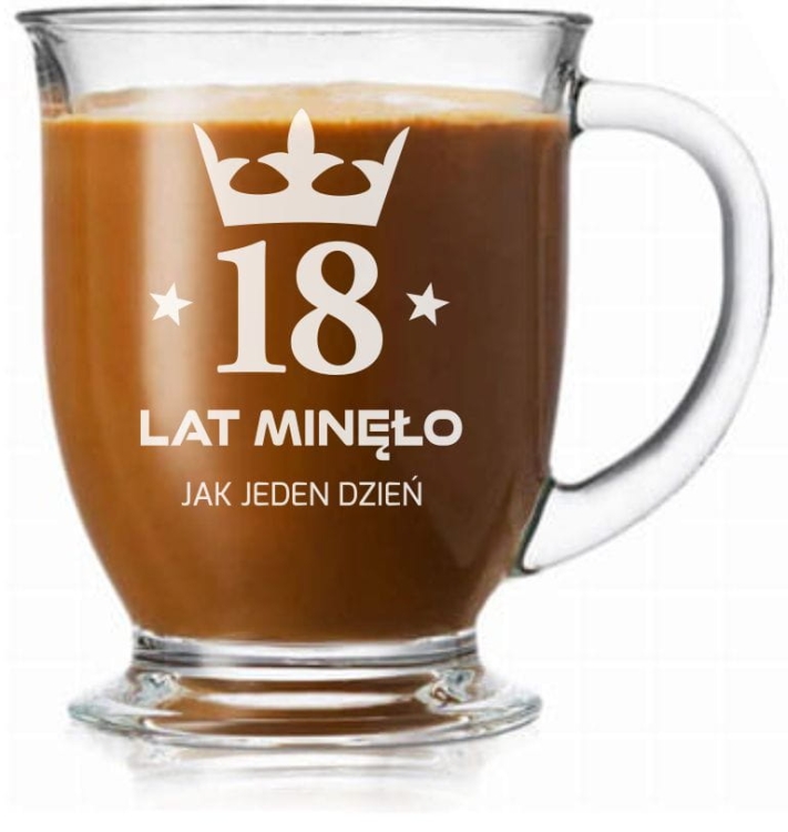 Szklanka z grawerem na 18-stke 400ml 1szt
