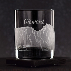 Szklanki do whisky "POLSKIE GÓRY" 300 ml | 2 szt. | Glasses of mountains w pudełku Szklanka.pl