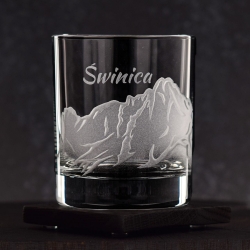 Szklanki do whisky "POLSKIE GÓRY" 300 ml | 2 szt. | Glasses of mountains w pudełku Szklanka.pl