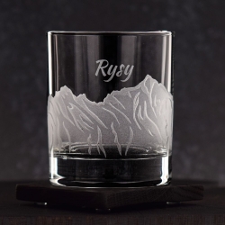 Szklanka do whisky "POLSKIE GÓRY" 300 ml | 1 szt. | Glasses of mountains w pudełku Szklanka.pl