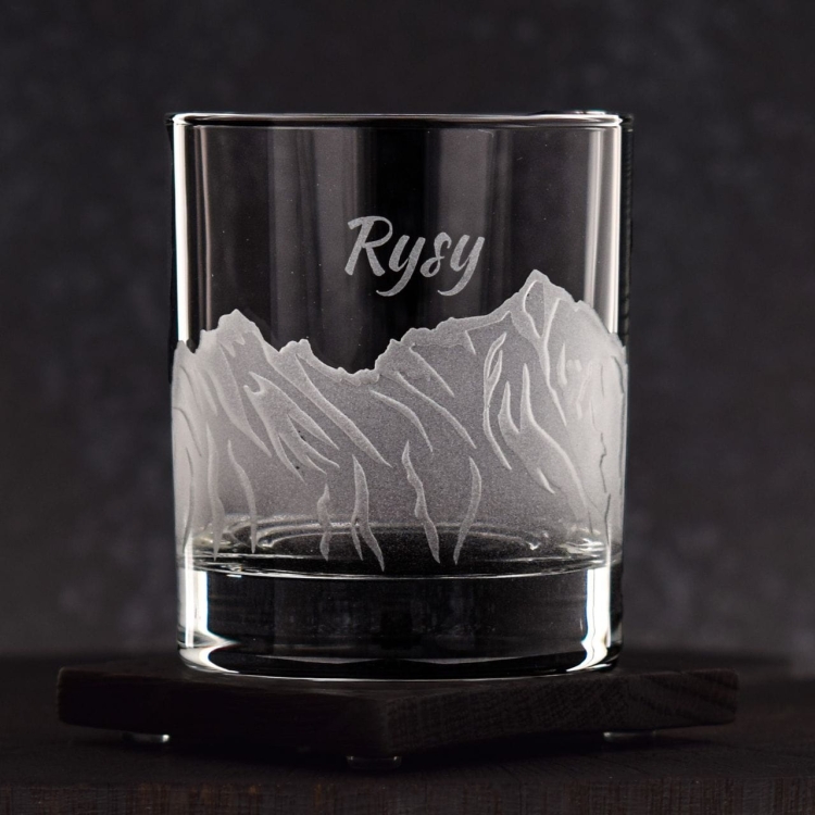 Szklanka do whisky "POLSKIE GÓRY" 300 ml | 1 szt. | Glasses of mountains w pudełku Szklanka.pl