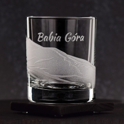 Szklanka do whisky "POLSKIE GÓRY" 300 ml | 1 szt. | Glasses of mountains w pudełku Szklanka.pl
