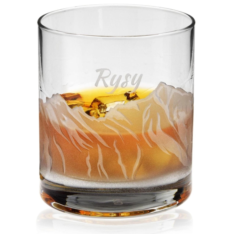 Szklanka do whisky "POLSKIE GÓRY" 300 ml | 1 szt. | Glasses of mountains w pudełku Szklanka.pl
