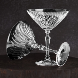 Piękne kryształowe kieliszki do martini JULIA Linea 175ml 6szt