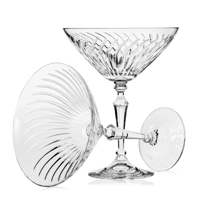 Piękne kryształowe kieliszki do martini JULIA Linea 175ml 6szt