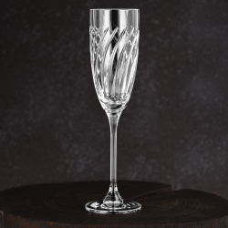 Piękne kryształowe kieliszki do szampana JULIA Linea 170ml 6szt