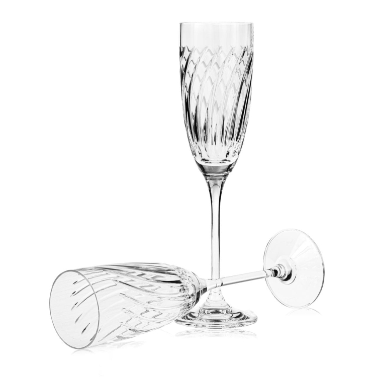 Piękne kryształowe kieliszki do szampana JULIA Linea 170ml 6szt