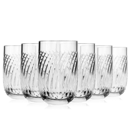 Przejdź do produktu Kryształowe szklanki do drinków, soku JULIA Linea 400ml 6szt.