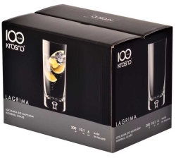 Szklanki long drink KROSNO Legend / Lagrima 300 ml