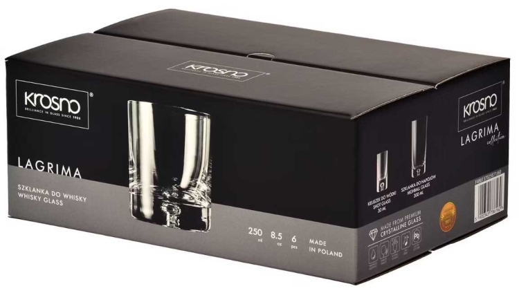 Szklanki do whisky KROSNO KROSNO Legend / Lagrima 250 ml