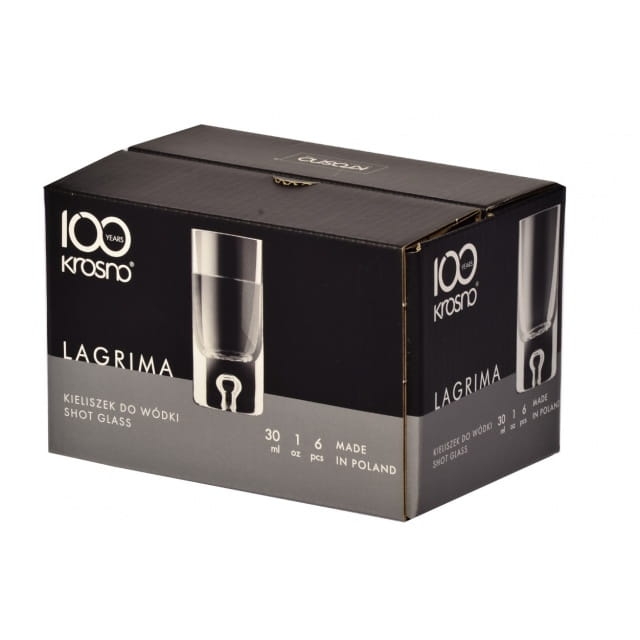 Kieliszki do wódki, likieru KROSNO Legend / Lagrima 30 ml