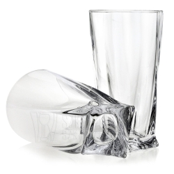 Ekskluzywne KRYSZTAŁOWE Szklanki Bohemia Quadro LONG 350 ml