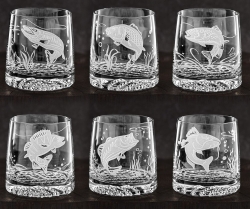 Wędkarskie szklanki do whisky (Fjord) 300ml 6szt.