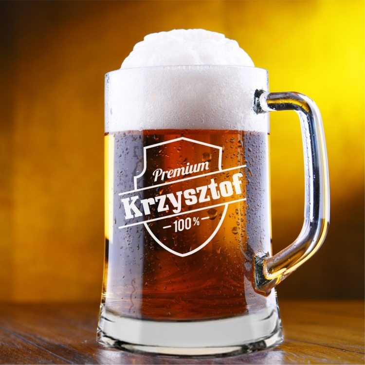 Kufel do piwa z IMIENIEM na prezent 685ml 1szt