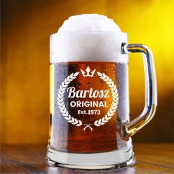 Kufel do piwa z grawerem na prezent 685ml 1szt