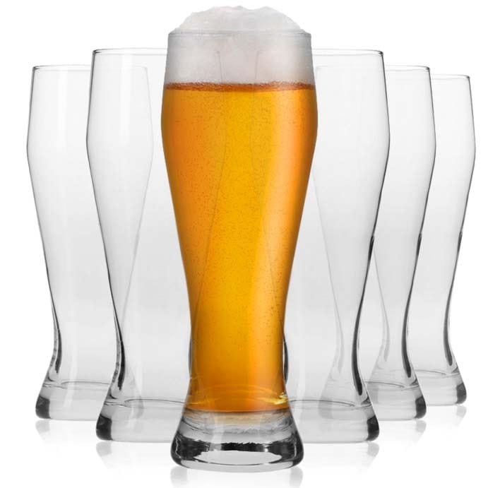 Smukłe szklanki do piwa KROSNO 550ml