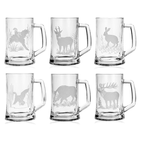 Przejdź do produktu Myśliwskie kufle z rączką do piwa 685ml 6szt.