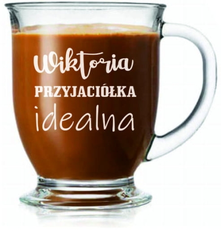 Przejdź do produktu Kubek z grawerem do kawy herbaty szklanka 400ml 1szt