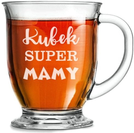 Przejdź do produktu Kubek z grawerem do kawy herbaty szklanka 400ml 1szt 