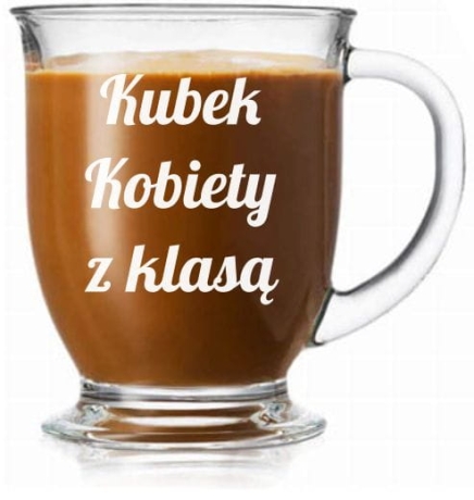 Przejdź do produktu Kubek z grawerem do kawy herbaty szklanka 400ml 1szt 