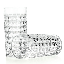 Kryształowe Szklanki Long drink do soku, wody Bohemia DIAMOND 260 ml