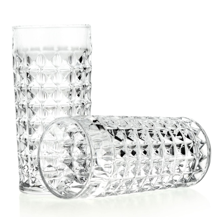 Kryształowe Szklanki Long drink do soku, wody Bohemia DIAMOND 260 ml