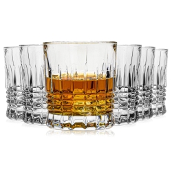 Kryształowe szklanki do whisky BOHEMIA PERFECTO 300ml w skrzynce z GRAWEREM