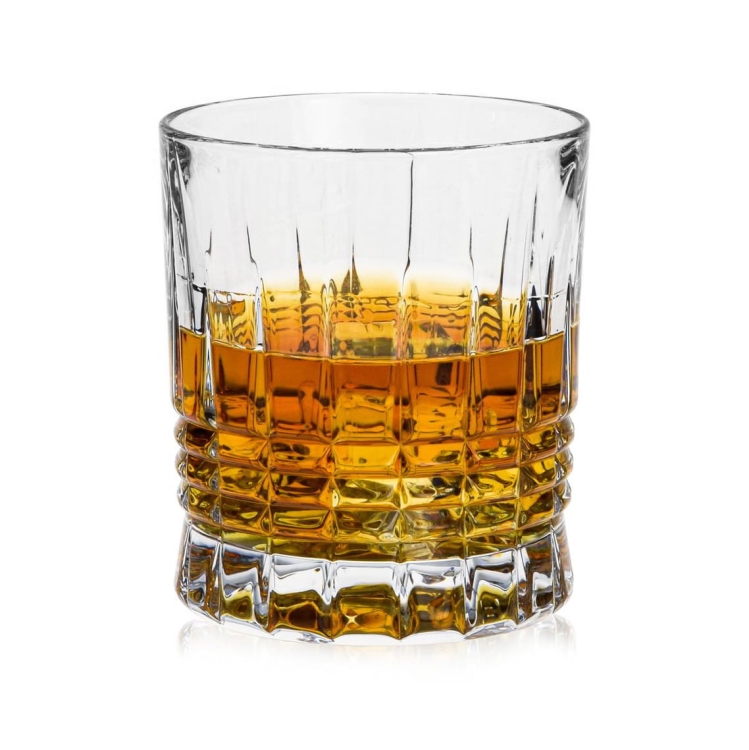 Kryształowe szklanki do whisky BOHEMIA PERFECTO 300ml w skrzynce z GRAWEREM