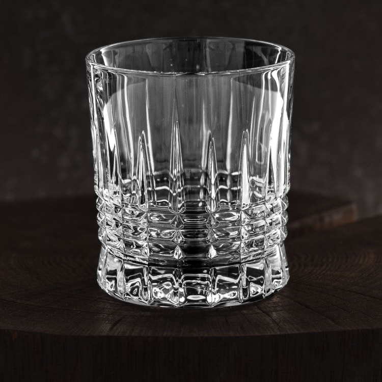 Kryształowe szklanki do whisky BOHEMIA PERFECTO 300ml w skrzynce z GRAWEREM