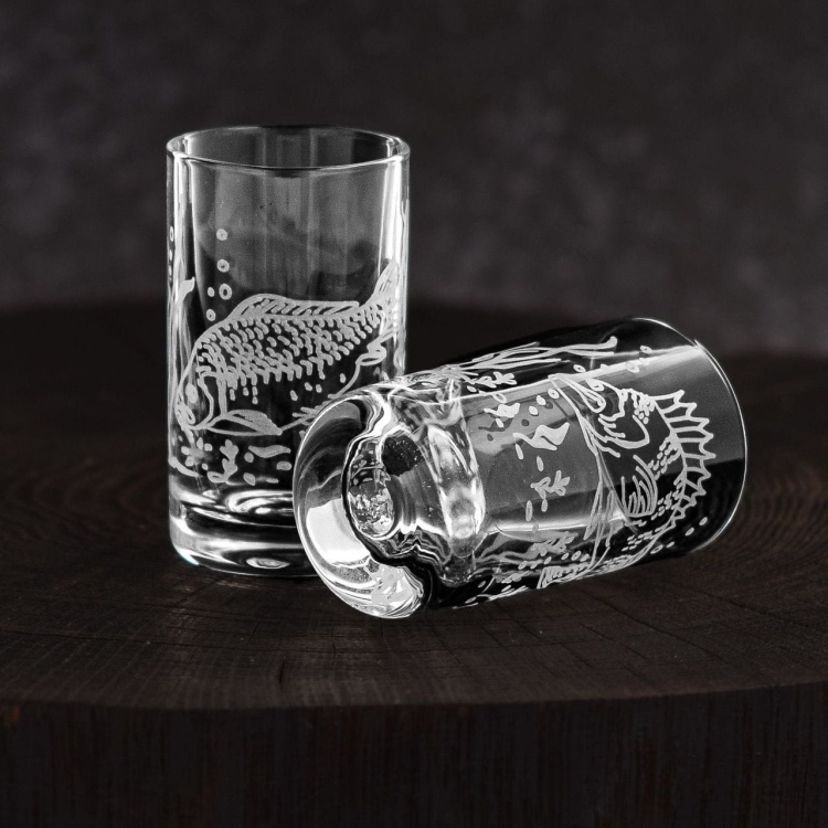 Kieliszki do wódki Wędkarskie (2920) 30 ml 6 szt. w pudełku Szklanka.pl