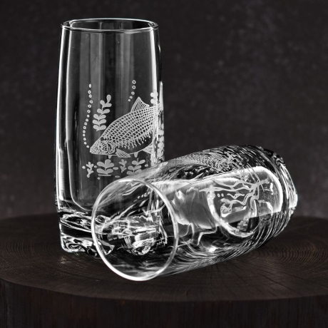 Przejdź do produktu Wędkarskie szklanki long drink do drinków, soku, wody 350ml 6 szt.