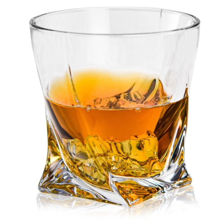 Szklanka do whisky BOHEMIA Quadro | 340ml | 1szt. w pudełku Szklanka.pl