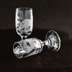 Kieliszki do wódki Myśliwskie 20 ml 6 szt. w pudełku szklanka.pl