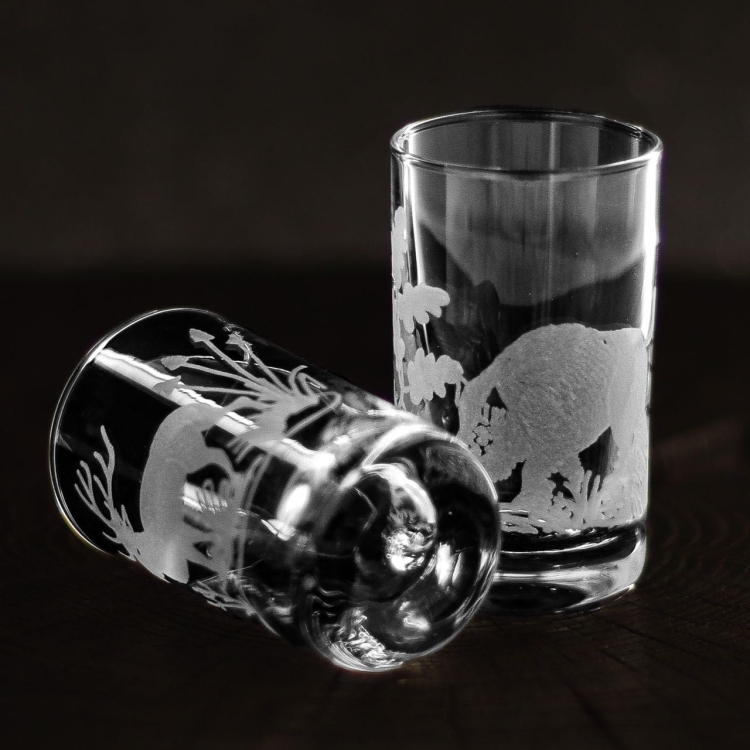 Kieliszki do wódki Myśliwskie (2920-Shot-TIK) 30 ml 6 szt. w pudełku szklanka.pl