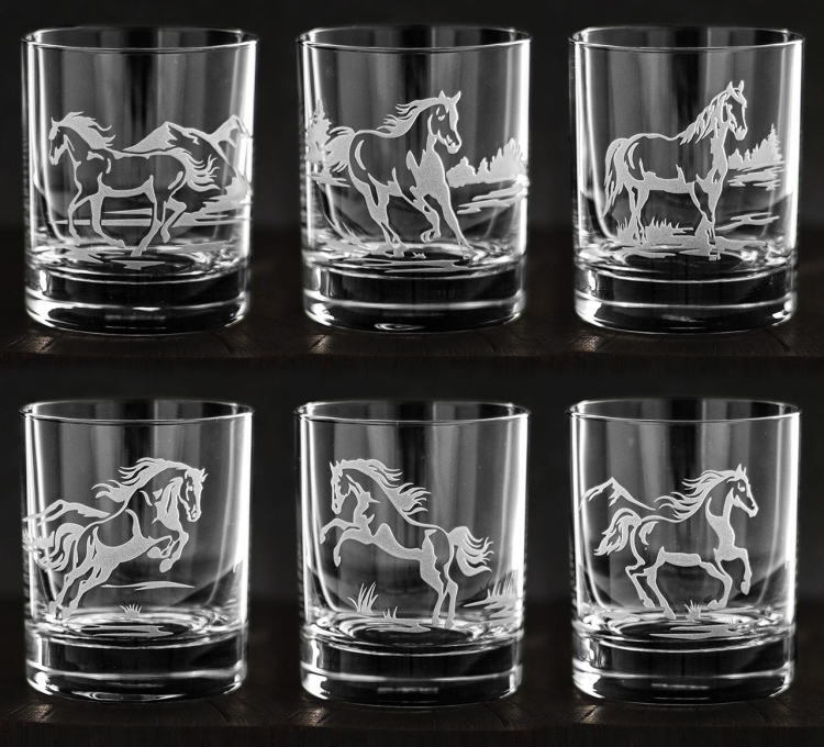 Szklanki do whisky KONIE (C847) 300 ml 6 szt. w pudełku szklanka.pl