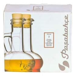 Zestaw 2 karafek na ocet i oliwę PASABAHCE Olivia 2x260ml