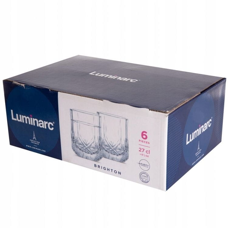 Szklanki niskie do whisky LUMINARC Brighton 270ml 6szt