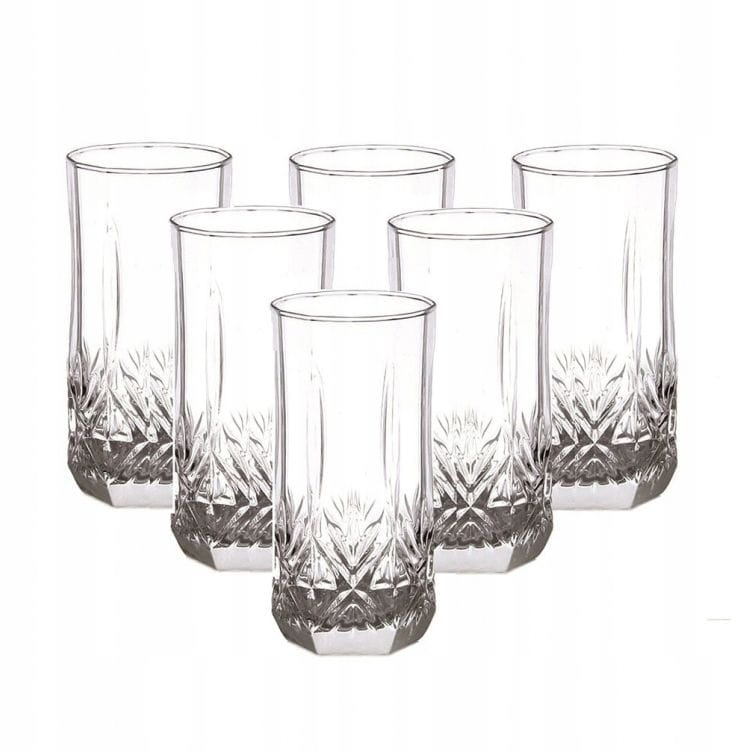 Szklanki wysokie long drink do drinków, soku LUMINARC Brighton 310ml 6szt