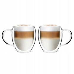 Kubki termiczne z uchem do kawy, herbaty Vialli Design NOA 250ml 2szt