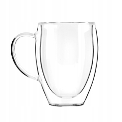 Kubki termiczne z uchem do kawy, herbaty Vialli Design NOA 360ml 2szt