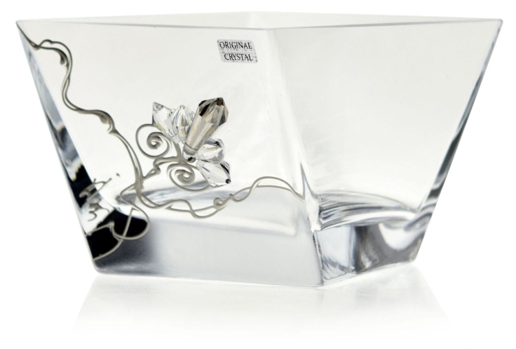 Ekskluzywna salaterka 2K stylizowana na Swarovski