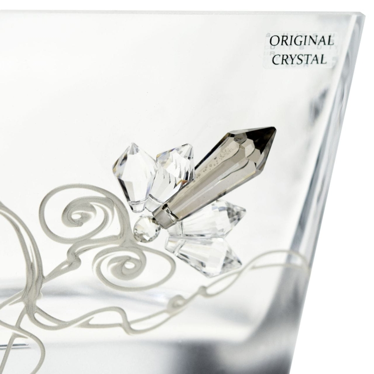 Ekskluzywna salaterka 2K stylizowana na Swarovski