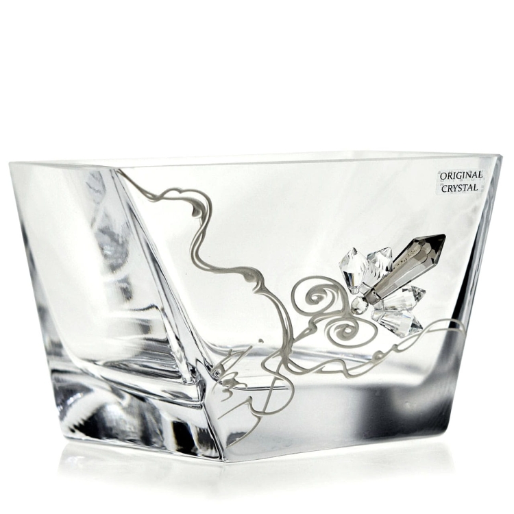 Ekskluzywna salaterka 2K stylizowana na Swarovski