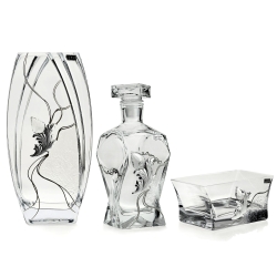 Wazon salaterka karafka komplet stylizowany na Swarovski 2345