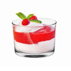 Mała szklana salaterka na owoce miseczka do sosów dipów 150ml 8cm 1szt