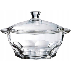 Duża szklana waza z pokrywką na zupę misa do sałatek LUMINARC Granity 2,5L