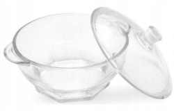 Duża szklana waza z pokrywką na zupę misa do sałatek LUMINARC Granity 2,5L