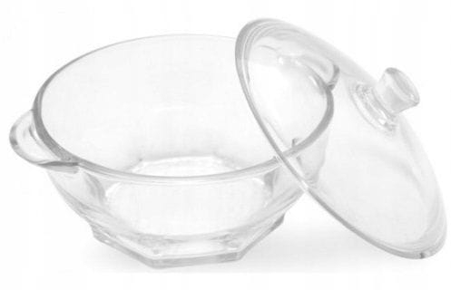 Duża szklana waza z pokrywką na zupę misa do sałatek LUMINARC Granity 2,5L