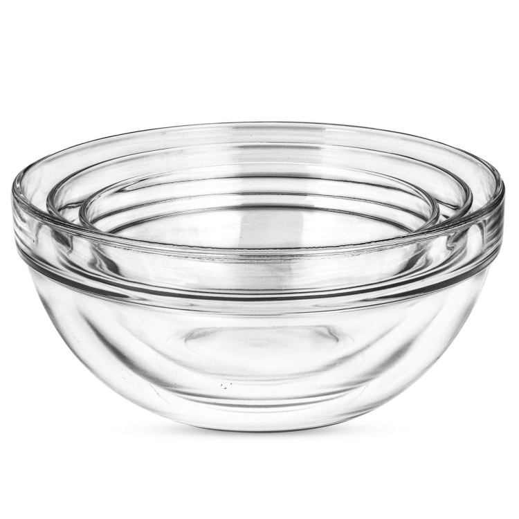 Komplet salaterek na sałatki owoce LUMINARC Empilable 3el. 17/20/23 cm