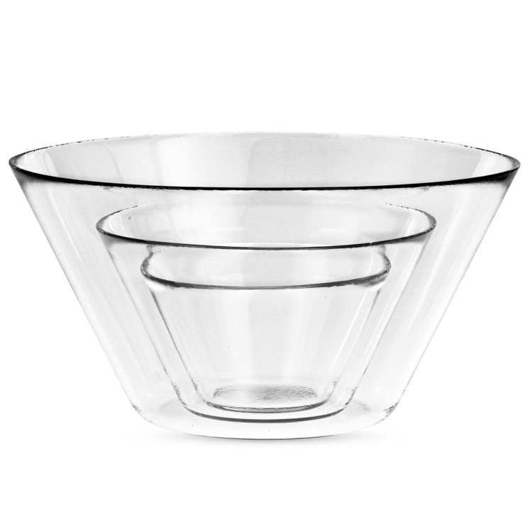 Komplet salaterek na sałatki owoce Trend Glass Daga 3el. 13/16,6/25,5 cm